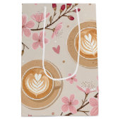 Kersbloesem Coffee Cozy Patroon (7) Medium Cadeauzakje (Achterkant)