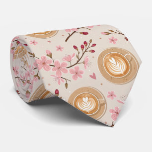 Kersbloesem Coffee Cozy Patroon (7) Stropdas