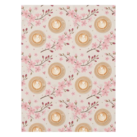 Kersbloesem Coffee Cozy Patroon (7) Tafelkleed (Voorkant)
