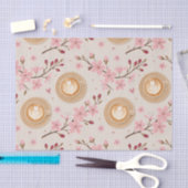 Kersbloesem Coffee Cozy Patroon (7) Tissuepapier (Craft)