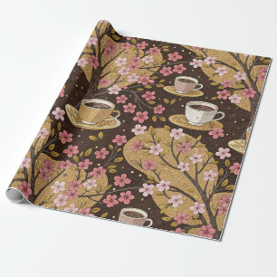 Kersbloesem Coffee Cozy Patroon (8) Cadeaupapier
