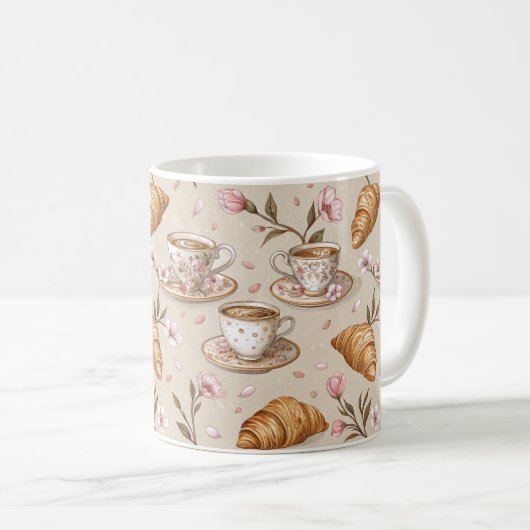 Kersbloesem Coffee Cozy Patroon (9) Koffiemok (Voorkant rechts)