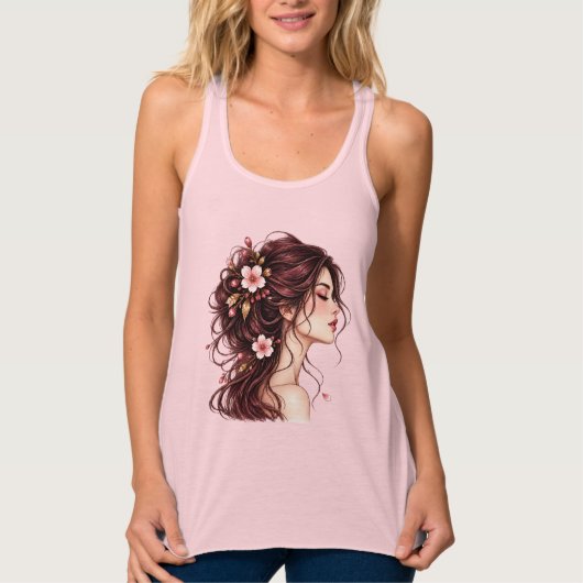 Kersbloesem Muse T-Shirt (Voorkant)