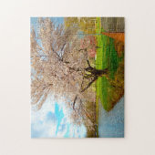 Kersbloesem New Jersey. Legpuzzel (Verticaal)