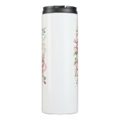 Kersebloesem Bloemenaquarel, Naam toevoegen Thermosbeker (Achterkant)