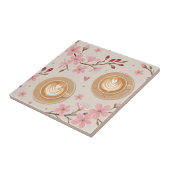 Kersebloesem Coffee Cozy Patroon (7) Tegeltje (Zijkant)