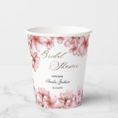 Kersebloesem Delight Bruidsfeest Uitnodiging Papieren Bekers (Voorkant)