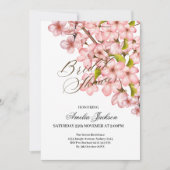 Kersebloesem Delight Bruidsmeisje Uitnodiging (Voorkant)