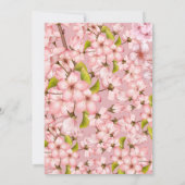 Kersebloesem Delight Bruidsmeisje Uitnodiging (Achterkant)