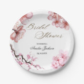 Kersebloesem Delight Bruidsmeisje Uitnodiging Papieren Bordje (Voorkant)
