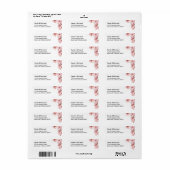 Kersebloesem retouradreslabel etiket (Full Sheet)
