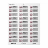 Kersebloesem Retouradreslabels Etiket (Full Sheet)