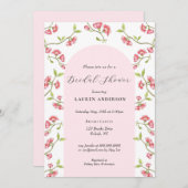 Kersebloesem Roze & Witte Bruids Shower Kaart (Voorkant / Achterkant)