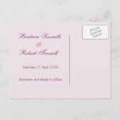 Kersebloesem Save the Date-aankondiging briefkaart (Achterkant)