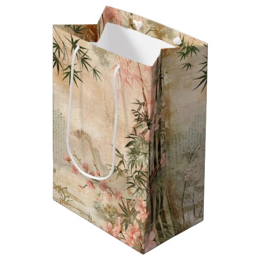 Kersebloesemtuin Scène (1) Medium Cadeauzakje (Voorkant Gekanteld)