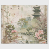 Kersebloesemtuin Scène (3) Cadeaupapier (Vlak)