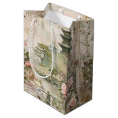 Kersebloesemtuin Scène (3) Medium Cadeauzakje (Achterkant Gekanteld)