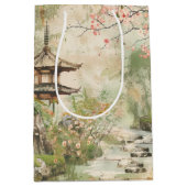 Kersebloesemtuin Scène (4) Medium Cadeauzakje (Voorkant)