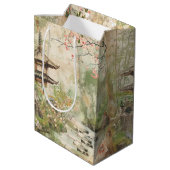 Kersebloesemtuin Scène (4) Medium Cadeauzakje (Achterkant Gekanteld)