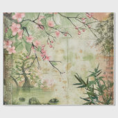 Kersebloesemtuin Scène (5) Cadeaupapier (Vlak)