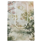 Kersebloesemtuin Scène (6) Medium Cadeauzakje (Achterkant)
