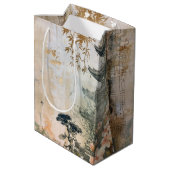 Kersebloesemtuin Scène (7) Medium Cadeauzakje (Achterkant Gekanteld)