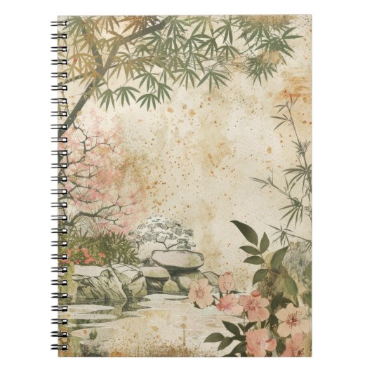 Kersebloesemtuin Scène (8) Notitieboek (Voorkant)