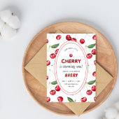 Kersen 1e verjaardagsfeest kaart