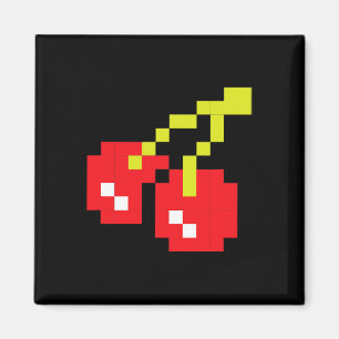 Kersen 80s Videogame Halloween Kostuum Gemakkelijk Magneet