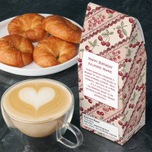 Kersen Achtergrond Röst Koffie
