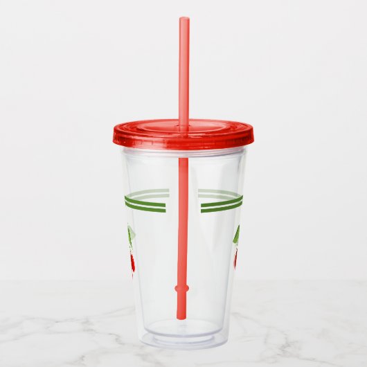 Kersen Acryl Tumbler Acryl Drinkbeker (Rechts)