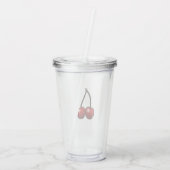 Kersen - Acryl Tumbler Drinkbeker (Achterkant)