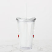Kersen Acrylcylinder Acryl Drinkbeker (Rechts)