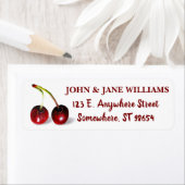 kersen-adreslabel etiket (Insitu)