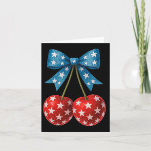 Kersen Amerikaanse vlag Coquette Bow Cherry 4e van Kaart