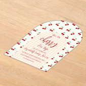 kersen-Baby shower Acryl Uitnodigingen (Laagn)