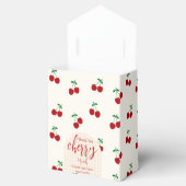 kersen-Baby shower Bedankdoosjes (Geopend)