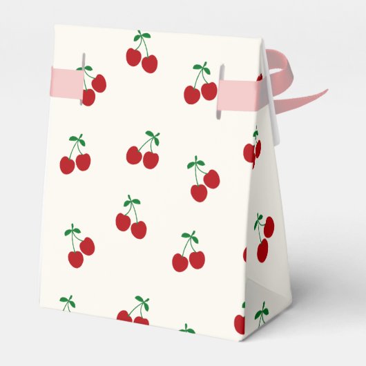 kersen-Baby shower Bedankdoosjes (Achterkant)