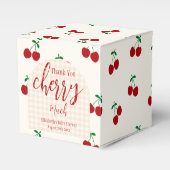 kersen-Baby shower Bedankdoosjes (Voorkant Zijde)