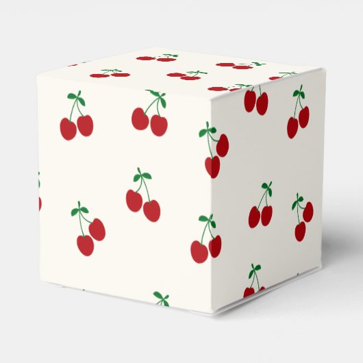 kersen-Baby shower Bedankdoosjes (Achterkant)