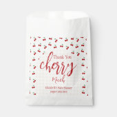kersen-Baby shower Bedankzakje (Voorkant)