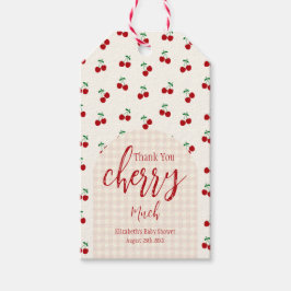 kersen-Baby shower Cadeaulabel