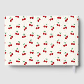 kersen-Baby shower Gastenboek (Achterkant)