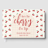 kersen-Baby shower Gastenboek (Voorkant)