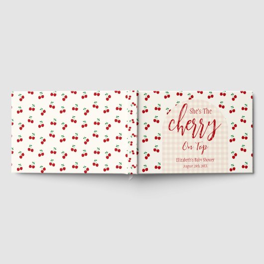 kersen-Baby shower Gastenboek (Volledig)