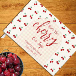 kersen-Baby shower Gastenboek