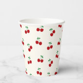 kersen-Baby shower Papieren Bekers (Achterkant)