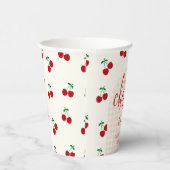 kersen-Baby shower Papieren Bekers (Rechts)