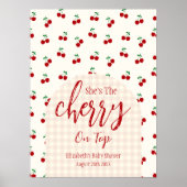 Kersen Baby Shower Poster (Voorkant)