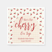kersen-Baby shower Servet (Voorkant)